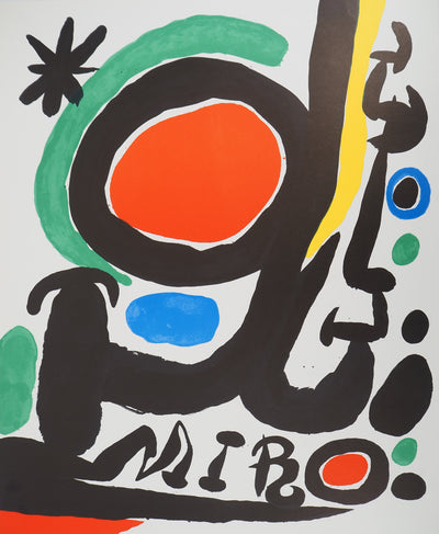 Joan MIRO : Miro à la fondation Maegh, Affiche originale (photo de détail 3) - Crédit photo : Galerie Art.Paris