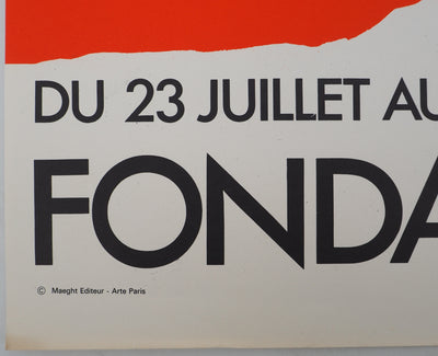 Joan MIRO : Miro à la fondation Maegh, Affiche originale (photo de détail 5) - Crédit photo : Galerie Art.Paris