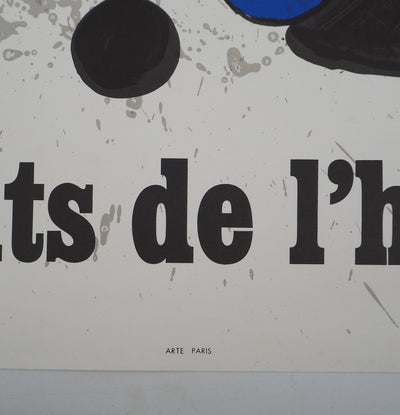Joan MIRO : Unesco droits de l'homme, Affiche originale (photo de détail 6) - Crédit photo : Galerie Art.Paris