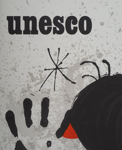 Joan MIRO : Unesco droits de l'homme, Affiche originale (photo de détail 5) - Crédit photo : Galerie Art.Paris