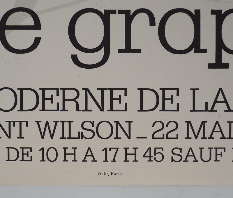 Joan MIRO : Miró, L’œuvre graphique, Affiche originale (photo de détail 3) - Crédit photo : Galerie Art.Paris