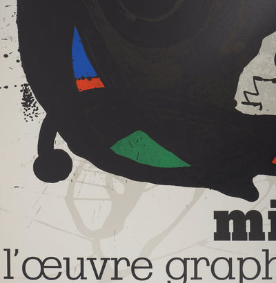 Joan MIRO : Miró, L’œuvre graphique, Affiche originale (photo de détail 5) - Crédit photo : Galerie Art.Paris