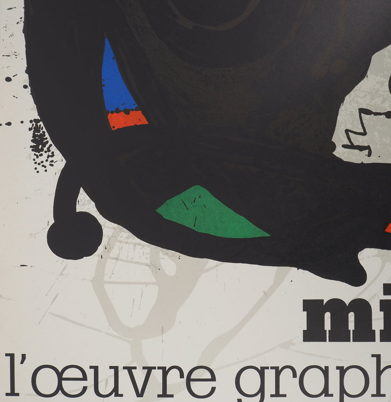 Joan MIRO : Miró, L’œuvre graphique, Affiche originale (photo de détail 5) - Crédit photo : Galerie Art.Paris