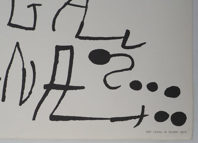 Joan MIRO : Omnium Cultural, Affiche originale (photo de détail 4) - Crédit photo : Galerie Art.Paris