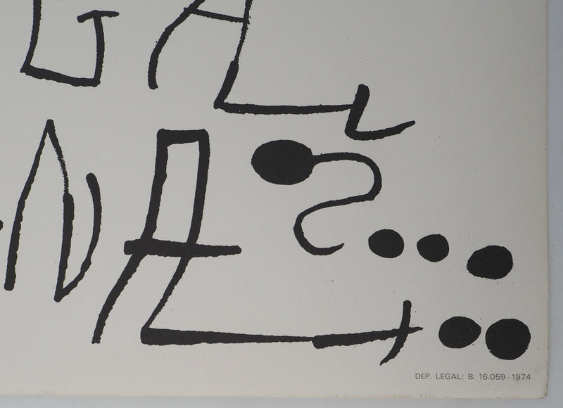 Joan MIRO : Omnium Cultural, Affiche originale (photo de détail 4) - Crédit photo : Galerie Art.Paris
