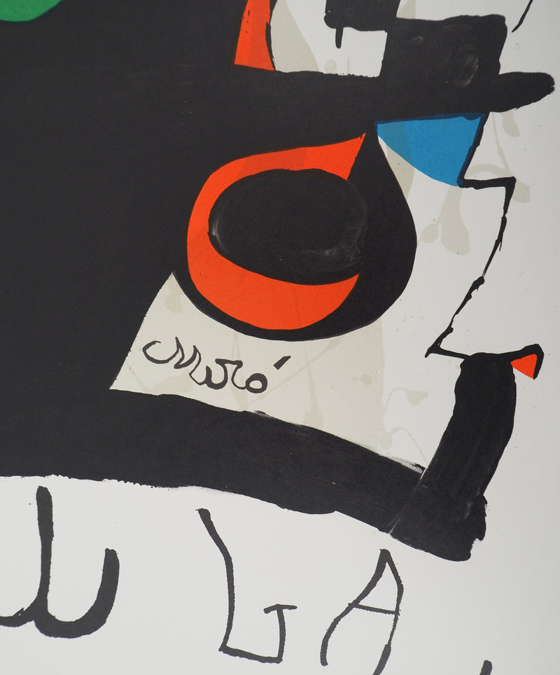 Joan MIRO : Omnium Cultural, Affiche originale (photo de détail 2) - Crédit photo : Galerie Art.Paris