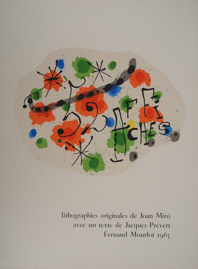 Joan MIRO : Composition rouge, Préface de 52 affiches, Affiche originale (photo de détail 2) - Crédit photo : Galerie Art.Paris