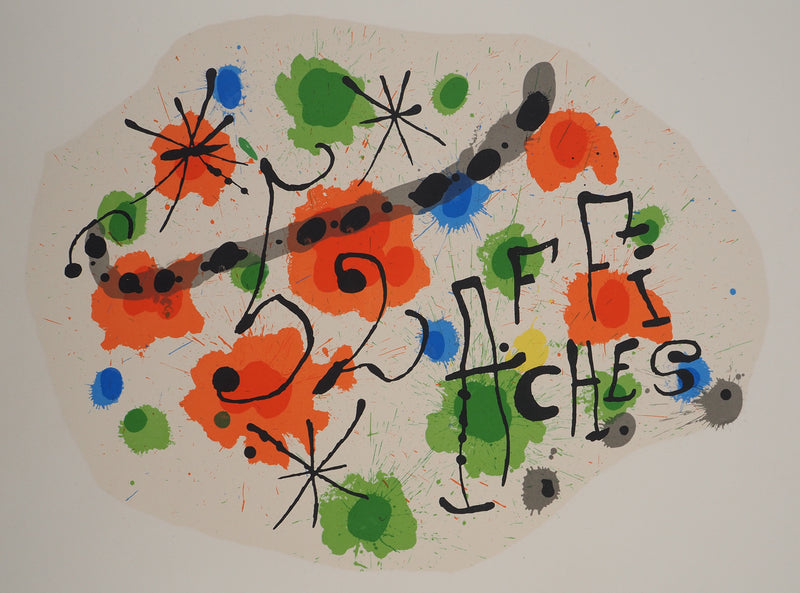 Joan MIRO : Composition rouge, Préface de 52 affiches, Affiche originale (vue générale) - Crédit photo : Galerie Art.Paris