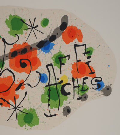 Joan MIRO : Composition rouge, Préface de 52 affiches, Affiche originale (photo de détail 3) - Crédit photo : Galerie Art.Paris