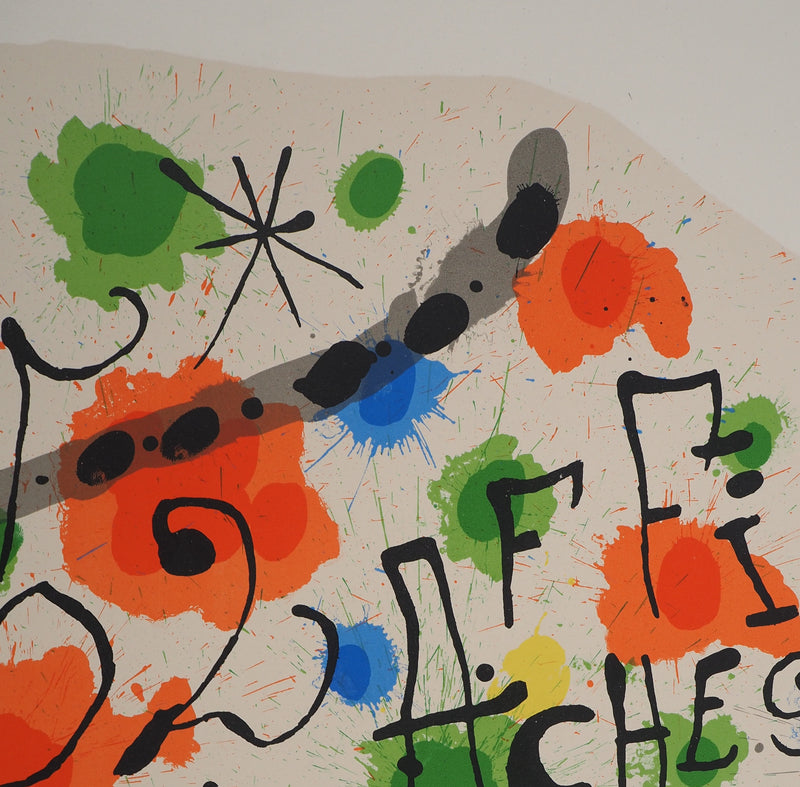 Joan MIRO : Composition rouge, Préface de 52 affiches, Affiche originale (photo de détail 4) - Crédit photo : Galerie Art.Paris