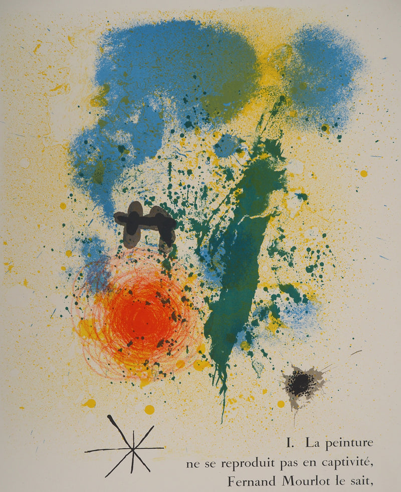 Joan MIRO : Composition bleue et jaune étoilée, Préface de 52 affiches, Affiche originale (photo de détail 2) - Crédit photo : Galerie Art.Paris