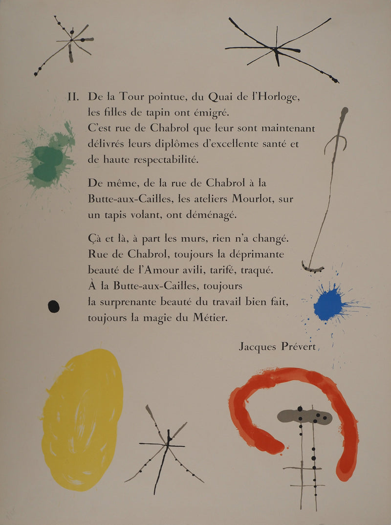 Joan MIRO : Cercle jaune et étoiles, Préface de 52 affiches, Affiche originale (vue générale) - Crédit photo : Galerie Art.Paris