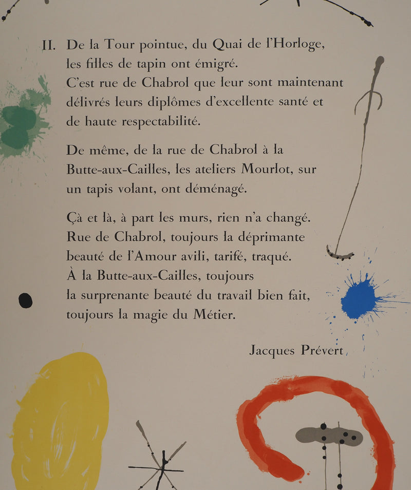 Joan MIRO : Cercle jaune et étoiles, Préface de 52 affiches, Affiche originale (photo de détail 2) - Crédit photo : Galerie Art.Paris