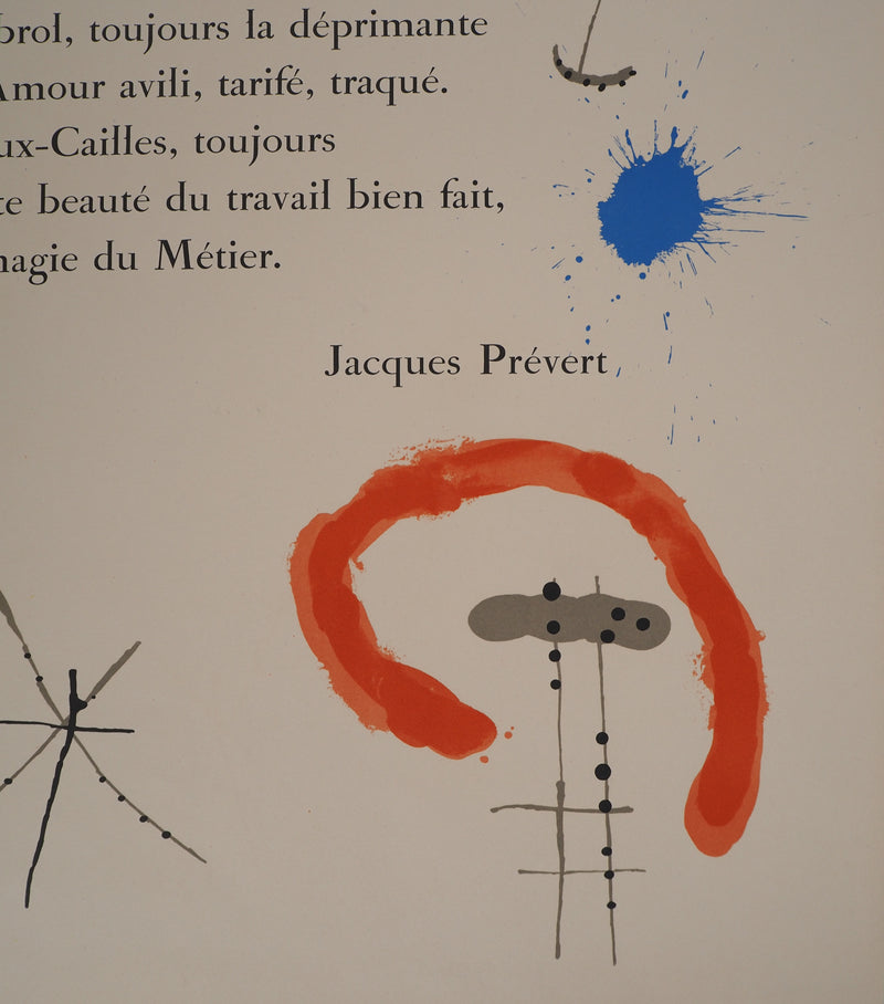 Joan MIRO : Cercle jaune et étoiles, Préface de 52 affiches, Affiche originale (photo de détail 3) - Crédit photo : Galerie Art.Paris
