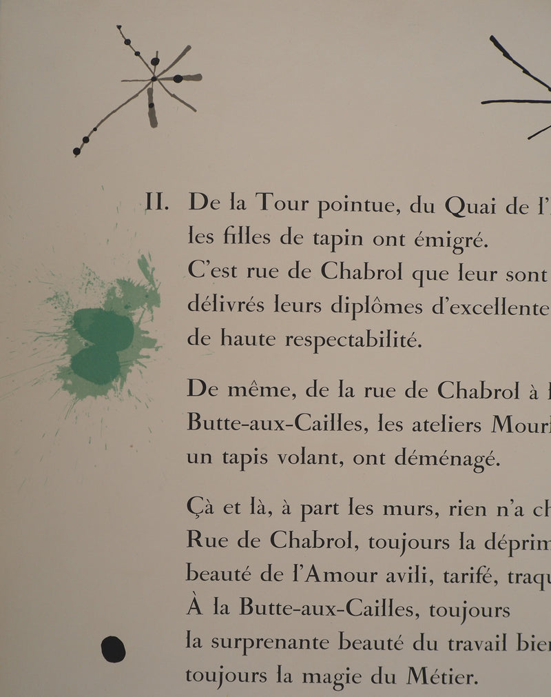 Joan MIRO : Cercle jaune et étoiles, Préface de 52 affiches, Affiche originale (photo de détail 4) - Crédit photo : Galerie Art.Paris
