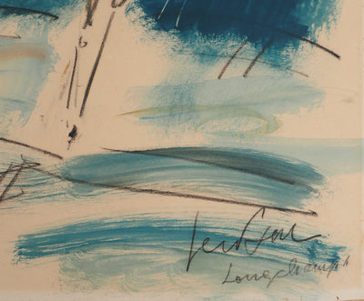 GEN PAUL : Le saut d'obstacle, Longchamps, Aquarelle originale (photo de détail 2) - Crédit photo : Galerie Art.Paris