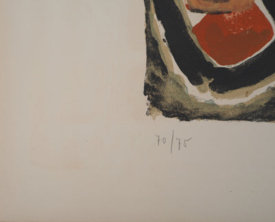 Antonio GUANSE : Composition rouge et jaune, Lithographie originale (photo de détail 5) - Crédit photo : Galerie Art.Paris