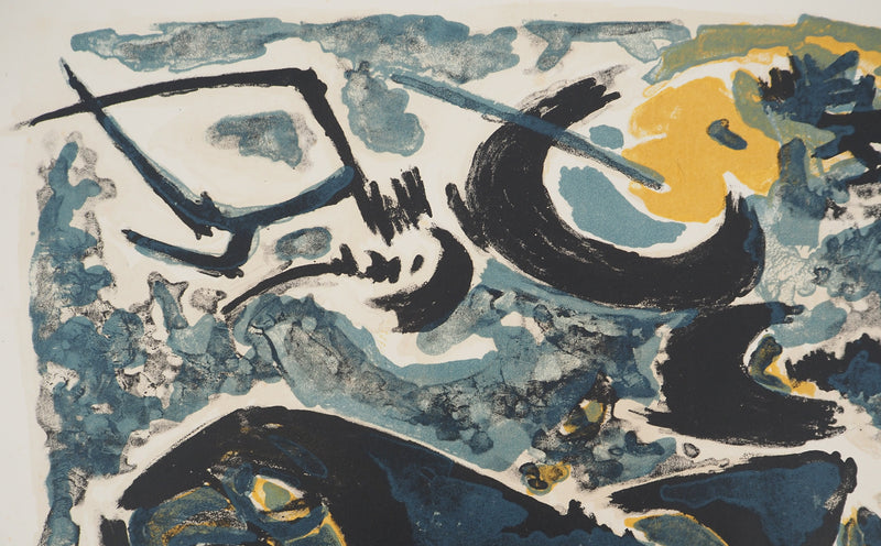 Antonio GUANSE : La lune bleue, Lithographie originale (photo de détail 5) - Crédit photo : Galerie Art.Paris