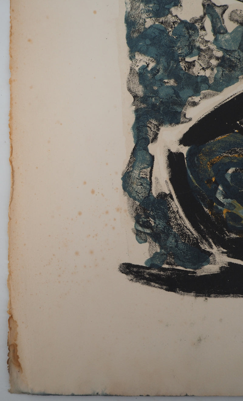Antonio GUANSE : La lune bleue, Lithographie originale (photo de détail 6) - Crédit photo : Galerie Art.Paris