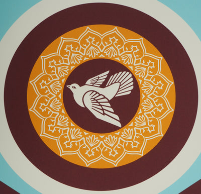 Shepard FAIREY : Peace Dove rouge, Sérigraphie originale (photo de détail 4) - Crédit photo : Galerie Art.Paris