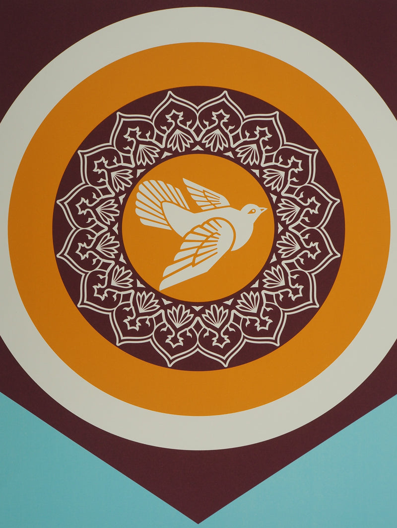 Shepard FAIREY : Peace Dove, Sérigraphie originale (photo de détail 3) - Crédit photo : Galerie Art.Paris