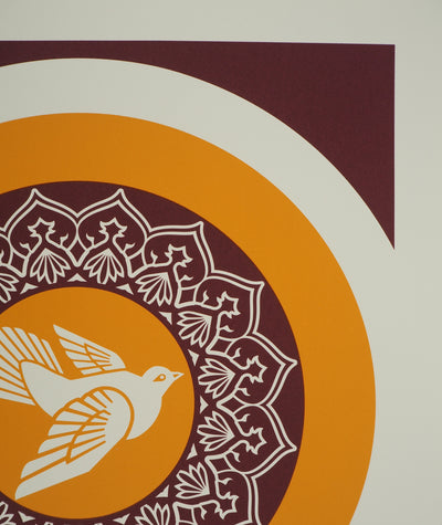 Shepard FAIREY : Peace Dove, Sérigraphie originale (photo de détail 5) - Crédit photo : Galerie Art.Paris