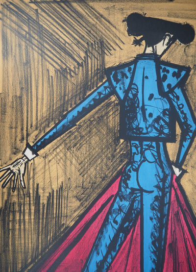 Bernard BUFFET : Torero de dos (Album Toreros), Lithographie originale (photo de détail 5) - Crédit photo : Galerie Art.Paris