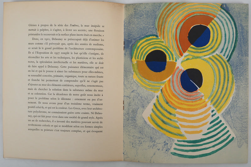 Robert DELAUNAY : Cercles jaune et vert, Lithographie originale (photo de détail 4) - Crédit photo : Galerie Art.Paris