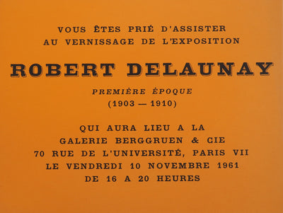 Robert DELAUNAY : Cercles jaune et vert, Lithographie originale (photo de détail 8) - Crédit photo : Galerie Art.Paris