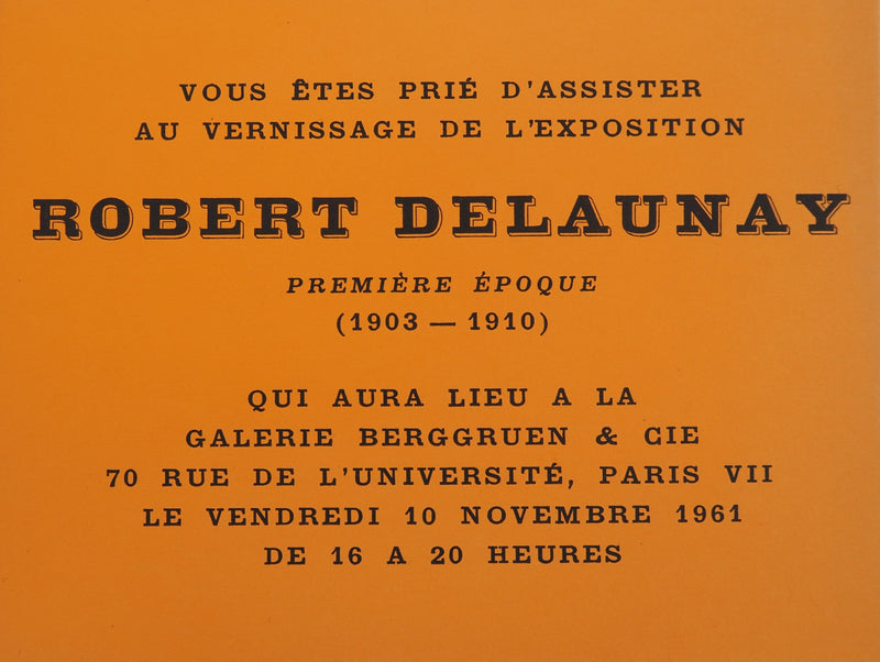 Robert DELAUNAY : Cercles jaune et vert, Lithographie originale (photo de détail 8) - Crédit photo : Galerie Art.Paris