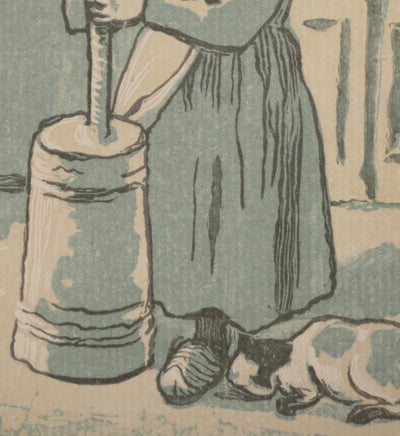 Camille PISSARRO : La baratteuse, Gravure originale (photo de détail 5) - Crédit photo : Galerie Art.Paris