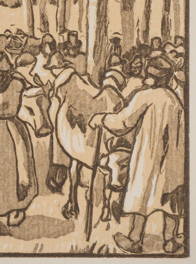 Camille PISSARRO : À l'ombre, Gravure originale (photo de détail 5) - Crédit photo : Galerie Art.Paris