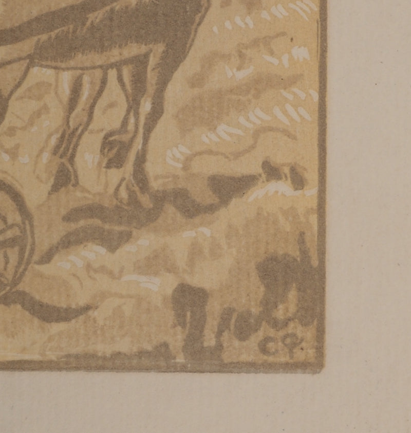 Camille PISSARRO : Le laboureur, Gravure originale (photo de détail 2) - Crédit photo : Galerie Art.Paris