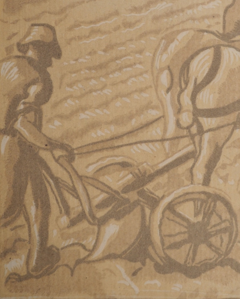 Camille PISSARRO : Le laboureur, Gravure originale (photo de détail 5) - Crédit photo : Galerie Art.Paris