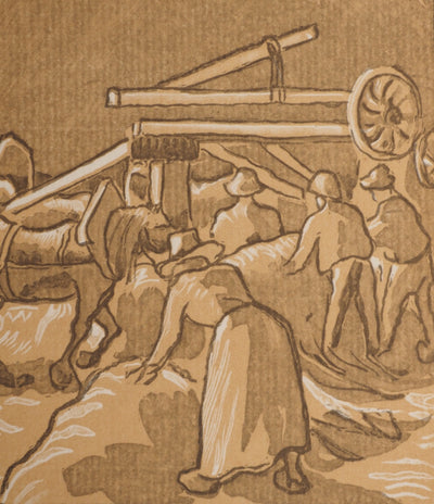 Camille PISSARRO : Le travail dans les champs, Gravure originale (photo de détail 3) - Crédit photo : Galerie Art.Paris
