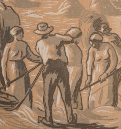 Camille PISSARRO : Les paysans et les meules, Gravure originale (photo de détail 4) - Crédit photo : Galerie Art.Paris