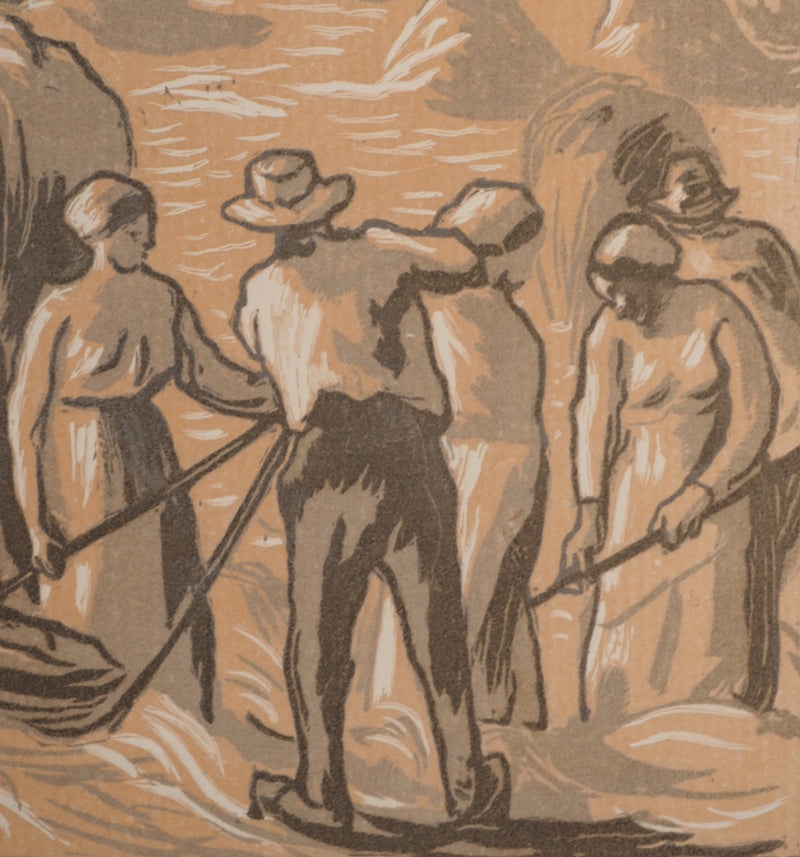 Camille PISSARRO : Les paysans et les meules, Gravure originale (photo de détail 4) - Crédit photo : Galerie Art.Paris