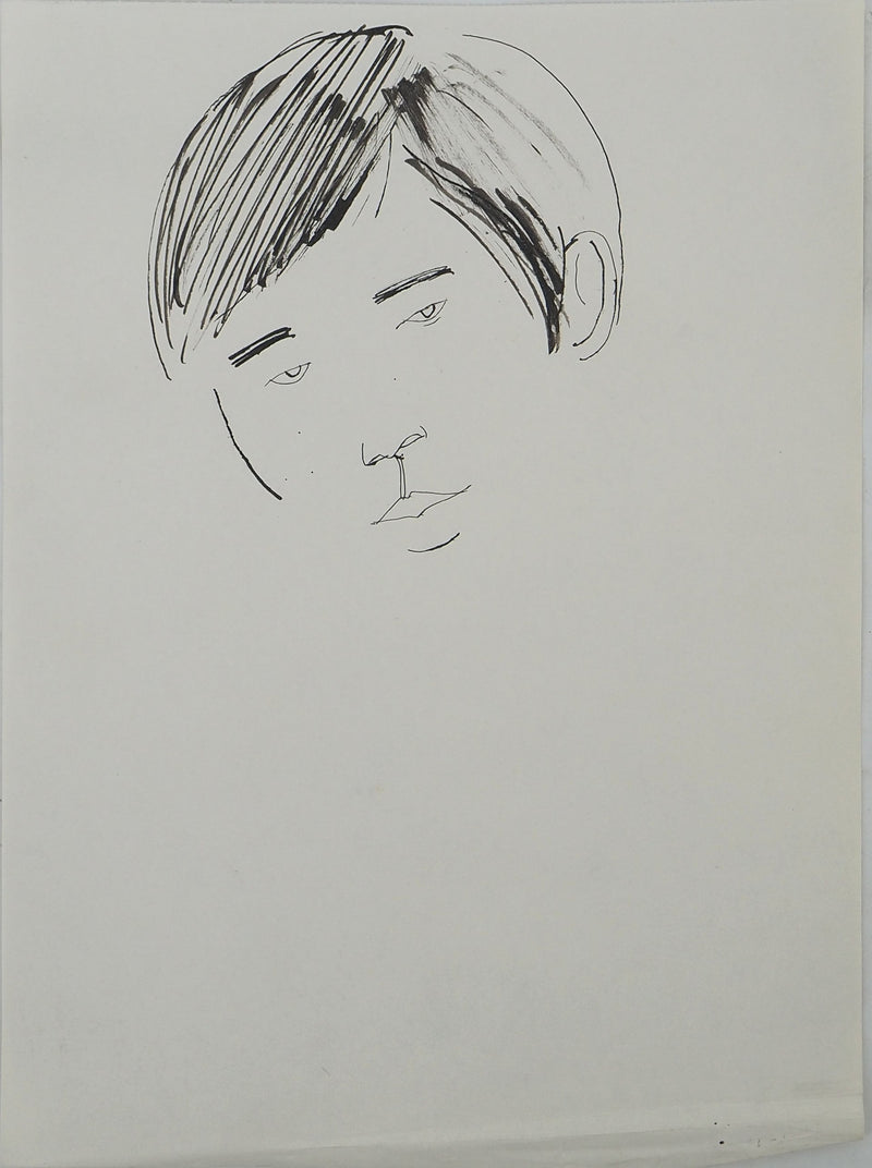 Maurice GENIS : Regard en coin, Dessin original (vue générale) - Crédit photo : Galerie Art.Paris
