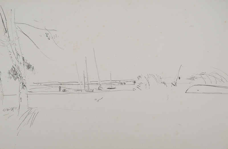 Maurice GENIS : Sous le soleil du sud, Dessin original (vue générale) - Crédit photo : Galerie Art.Paris