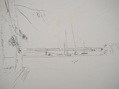 Maurice GENIS : Sous le soleil du sud, Dessin original (photo de détail 2) - Crédit photo : Galerie Art.Paris