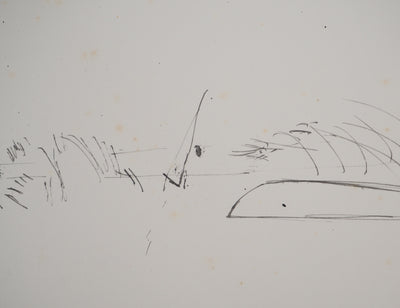 Maurice GENIS : Sous le soleil du sud, Dessin original (photo de détail 5) - Crédit photo : Galerie Art.Paris