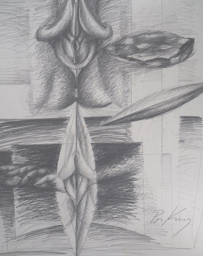 Franz PRIKING : Féminité érotique , Dessin original (photo de détail 4) - Crédit photo : Galerie Art.Paris