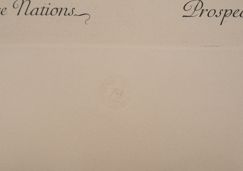Israël SILVESTRE : Vue du collège des quatre nations, Gravure originale (photo de détail 4) - Crédit photo : Galerie Art.Paris