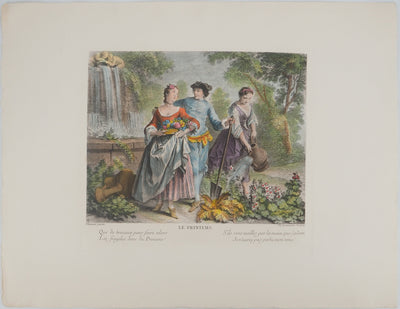 Nicolas LANCRET :, Gravure originale (vue générale) - Crédit photo : Galerie Art.Paris