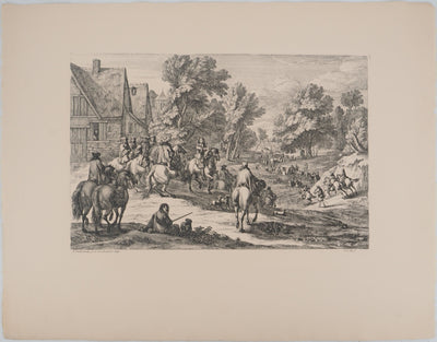 Adam Frans VAN DER MEULEN :, Gravure originale (vue générale) - Crédit photo : Galerie Art.Paris