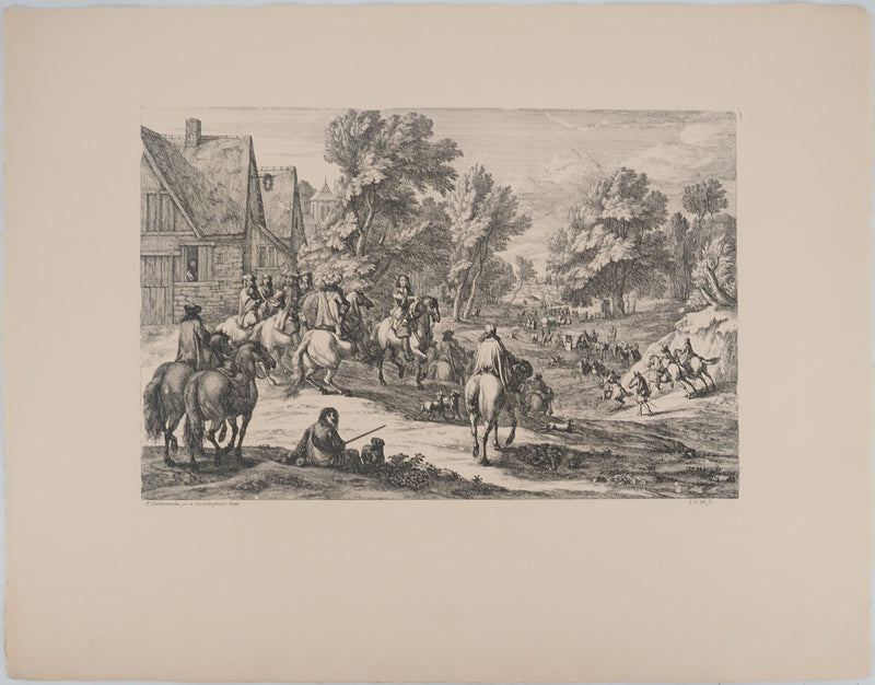 Adam Frans VAN DER MEULEN :, Gravure originale (vue générale) - Crédit photo : Galerie Art.Paris