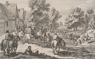 Adam Frans VAN DER MEULEN :, Gravure originale (photo de détail 2) - Crédit photo : Galerie Art.Paris