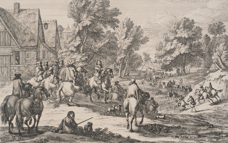 Adam Frans VAN DER MEULEN :, Gravure originale (photo de détail 2) - Crédit photo : Galerie Art.Paris