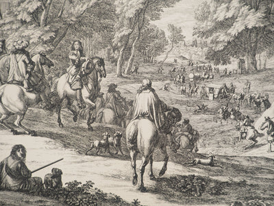 Adam Frans VAN DER MEULEN :, Gravure originale (photo de détail 3) - Crédit photo : Galerie Art.Paris