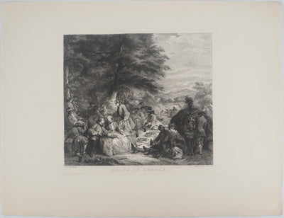 Carle VAN LOO :, Gravure originale (vue générale) - Crédit photo : Galerie Art.Paris